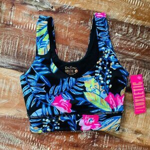 Lilly Pulitzer San Remo Sports Bra in Earned Stripes XS